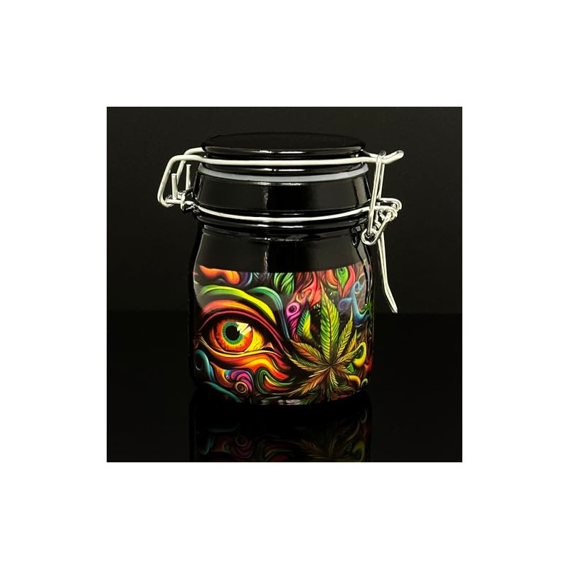 Ted Miller Innovation - 3.75" Glass Storage Jar with Clamping