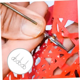 Ipetboom 2sets Stainless Steel Beauty Scissors Set Precision Brow Beard Nose Hair Trimmers for Men and Women Lightweight Portable Grooming Tools for Salon and Home Use 3pcs*2