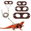 HDKHTWL Bearded Dragon Lizard Leash Harness,3 Size Pack Adjustable Small