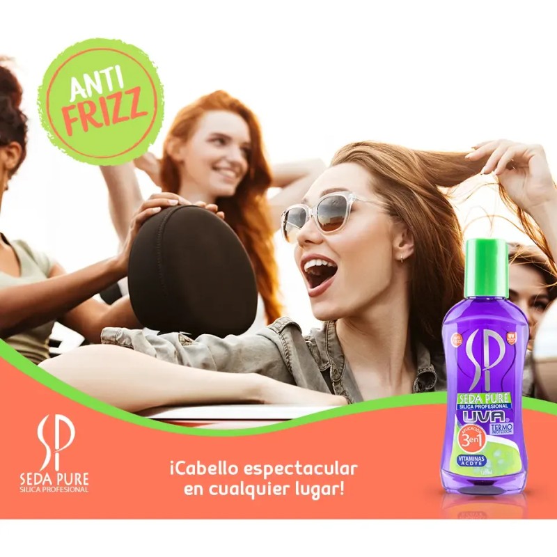 Aceite Capilar Seda Pure Uva 120ml Nutrición e Hidratación Antifrizz
