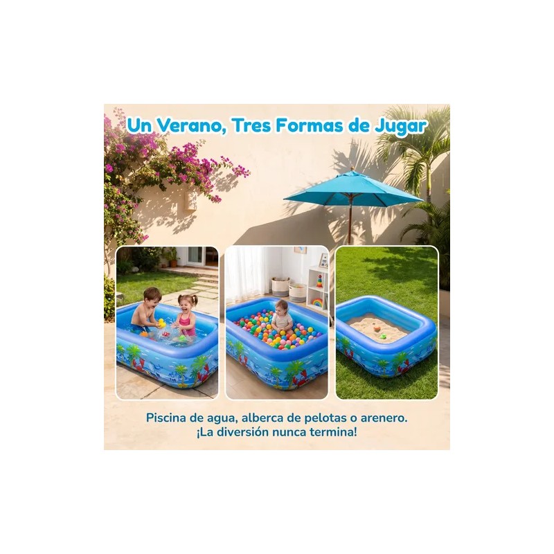 115x82x33cm Cartoon Alberca Piscinas Inflable Rectangular