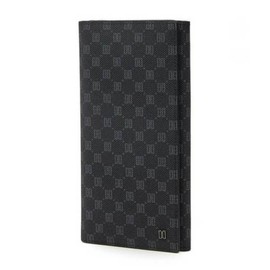 Daks (신세계센텀점)DBWA5E121BK 장지갑LOUIS PVC루이스 PVC 블랙 가죽 로고 DD 패턴 (DBW A5E121 BK) Long Wallet LOUIS PVC Black Leather Logo DD Pattern