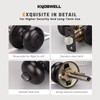 KNOBWELL 5 Pack Keyed Entry Door Knobs with Same Keys,