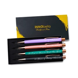 INNObeta 21st Birthday Gifts for Her Girls Teens, Ballpoint Pen Set of 4, Adulting Funny Birthday Gifts for Daughter, Nephew, Friends