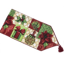 Tache Festive Decorative Christmas Ornaments Table Runner 13X90 in