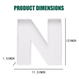 Cardboard Letter Fillable Charcuterie Board Candy Food Tray, 12.2 inch, Party Event Decoration (N Shape)