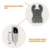 Back Heating Pad Dark Grey Soft Plush Hands Free Design