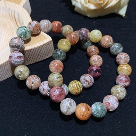 RMYSUM Multilayer Phantom Crystal Beads Bracelet, Real Four Seasons Phantom Bracelet, Agate