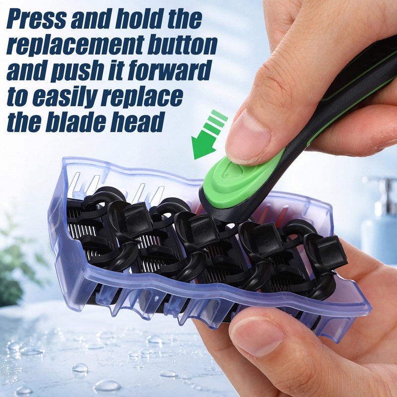 26 Pcs Men's 7 Blade Razor Set 2 Handles and