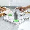 Gaussra 2 Pack Soap Dispenser with Coaster and Stickers, Stainless