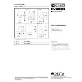 Delta Faucet U4929-CZ-PK 3-Way Shower Arm Diverter for Hand Shower, Champagne Bronze