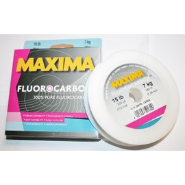 Maxima 1 SHT FLUOROCARBON 15LB One Shot, Clear, 25m