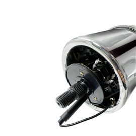 IBESTWOLF Chrome 30" Tilt Manual Steering Column GM with 9 Hole Adapter No Key Floor Shift Hot Rod