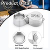 Rongon Jewelers Loupe Magnifier 30X Pocket Magnifying Glass Foldable Small
