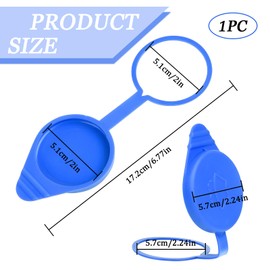 vvag Windshield Wiper Fluid Cap, Windshield Washer Reservoir Cap Essential Windshield Washer Fluid Cap Car Wiper Accessories Replacement Cap Compatible with 2012-2018 Ford Focus