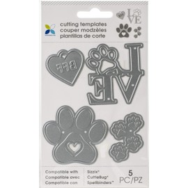 Momenta Cut & Emboss Die-Paw Print Love