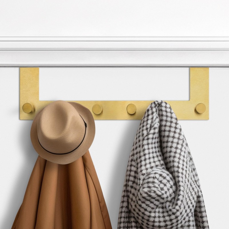 Navaris Over the Door Hanger Hooks - Coat Rack with
