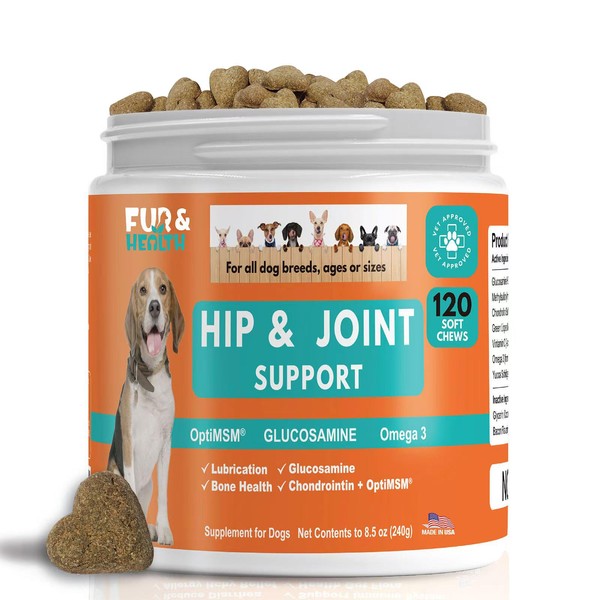 Glucosamine Chondroitin Hip & Joint Supplement for Dogs - Natural