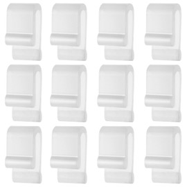 12pcs Dutch Oven Lid Protector Clips, Silicone Cookware Protector Clips Plastic Pan Protective Clips Pot Bumpers Lifter Accessories for Storage Stacking & Display Dutch Oven Pots (Clear)