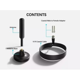 Universal 300 Miles Upgraded TV Antenna Indoor Digital HD HDTV 1080P 4K Long Range
