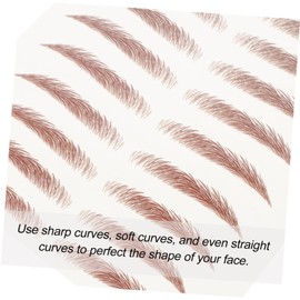 minkissy Long Lasting Beauty 8 Pack Waterproof Eyebrow Stickers No Fading Suitable for Everyday Look