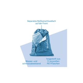 Satch Sports bag, 12 L, Toxic Yellow and Dark Blue