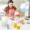 Realure 4 Pcs/4 Sizes Measuring Jugs Cups with Scale &