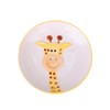 MERRYHAPY Giraffe Pattern Ceramic Plate for Boy Girl Porcelain Feeding