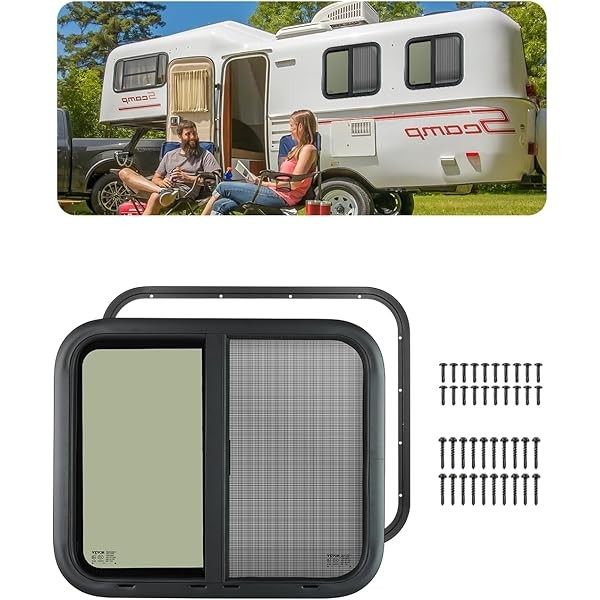 VEVOR Horizontal RV Window, 24" W x 20" H Tinted
