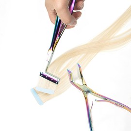 Isheeny Tape In Extensions Tool, Tape in Pliers Professional Flat Surface Sealing Hair Extension Plier Tools for Hair Stylists, Apprentices, DIY Hair, Salon Tools & Hair Accessories