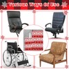 Newwiee Christmas Wheelchair Blanket with Pocket for Elderly Lightweight Soft