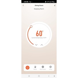 KALOR TECH Wi-Fi Smart Thermostat for Electric Baseboard Heaters, 120-240V Systems, Proprietary Wall Plate, LCD Fahrenheit Display, Compatible with Alexa, Google Home, Smart Life and Tuya App