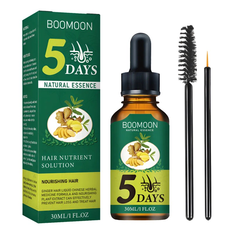 Suero Crecimiento Del Cabello Boomoon Aceite De Jengibre