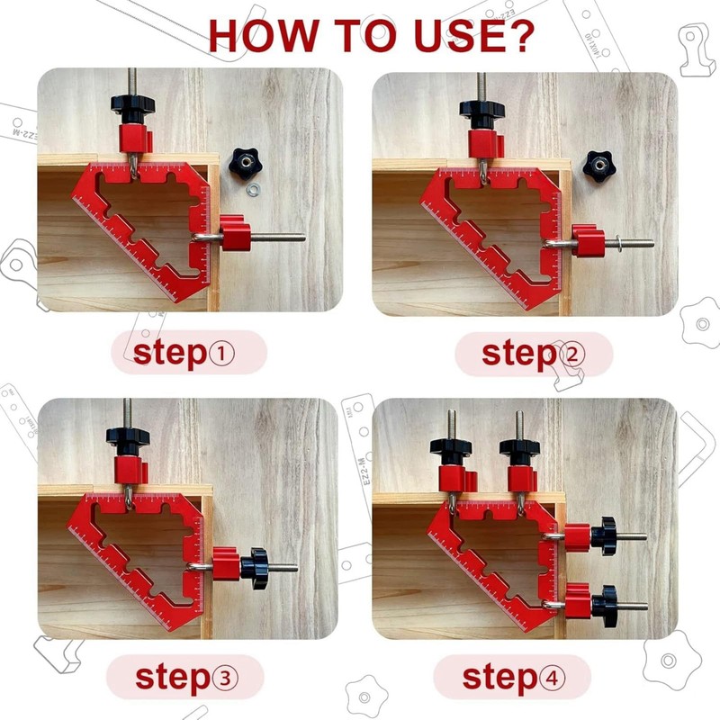 Ssumght 45/90 Degree Squares Angle Clamps, Corner Clamps for Woodworking