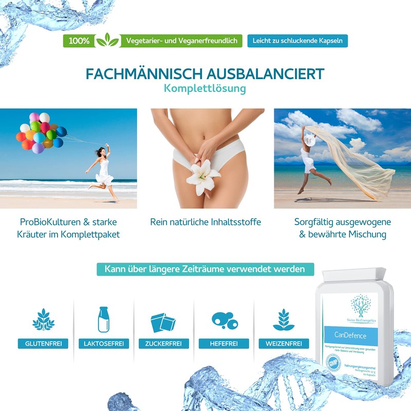 swiss bioenergetics CanDefence 60 Capsules - Candida Support - Ultimate