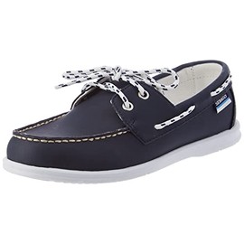 Sebago Women's Jackman Woman Boat Shoe, Navy blue