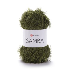 YarnArt Samba Soft Fur-Like Yarn, 150m Long-Haired Eyelash Yarn for Knitting, Crochet, and Amigurumi, Perfect for Scarves, Hats, and Decorative Projects – 100g Ball (530)