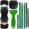 Tallew 9 Pcs Plastic Scraper Tool Sticker Plastic Razor Blade