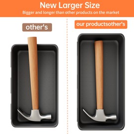 20 Pack Tool Box Organizer Tray, 5-sizes Large 12'' Tool Box Organizers And Storage, For Hammer, Wrench, Screw, Small Parts Toolbox Organization, Tool Cart Chest Garage Drawer Organizer Tray, Black