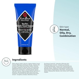Jack Black - Deep Dive Glycolic Facial Cleanser Clay-based Pure Science Formula and Mask Glycolic Acid Recommended for Normally Dry to Oily Skin Size / 잭 블랙 - 딥 다이브 글리콜릭 페이셜 클렌저 클레이 기반 퓨어사이언스 포뮬러 및 마스크 일반 건조 또는 지성 피부에 추천되는 글리콜산 Size