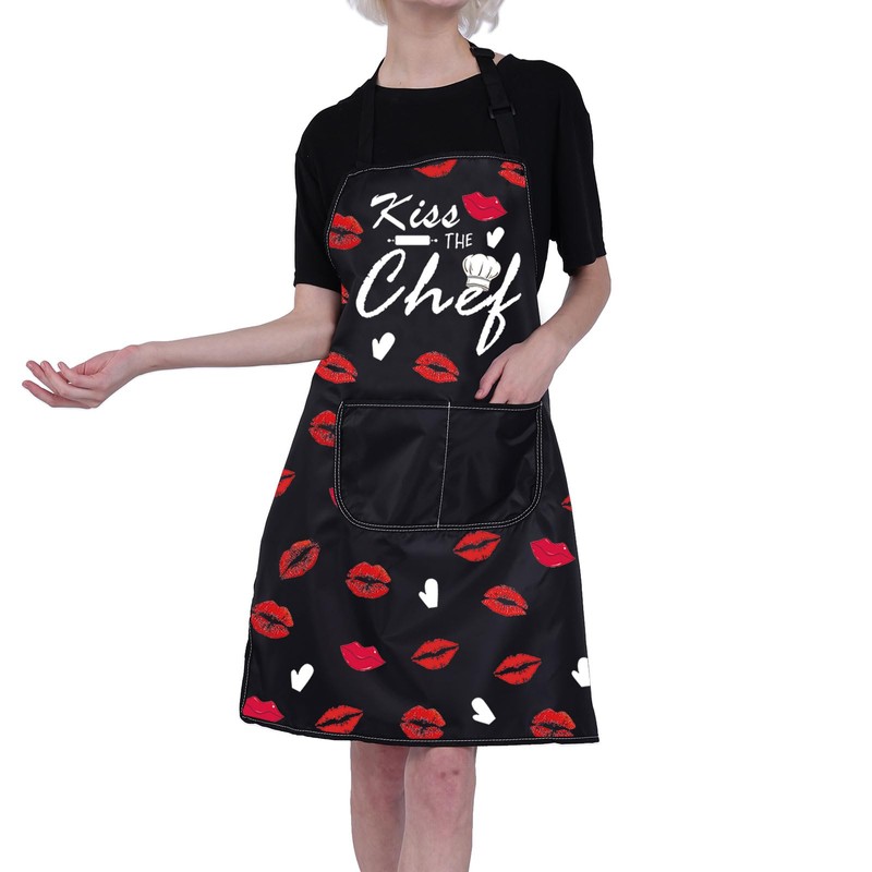 ENSIANTH Kiss The Chef Apron Gifts for Cooking Lovers Kitchen