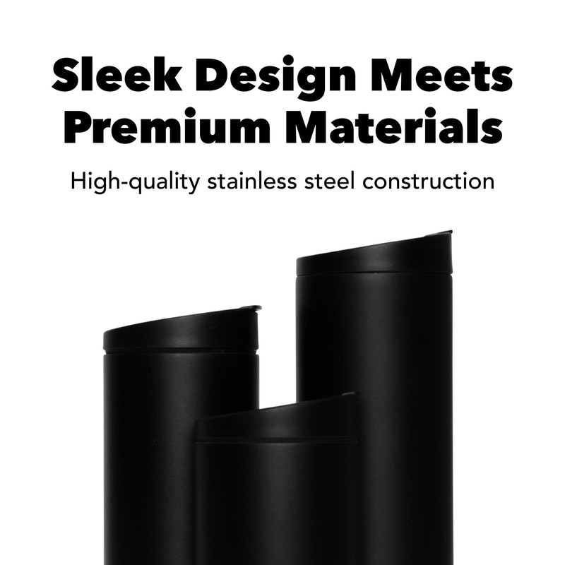 MiiR フリップトラベラー 二重壁真空断熱 漏れ防止蓋付き BPAフリー ステンレススチール構造 自宅 12液量オンス