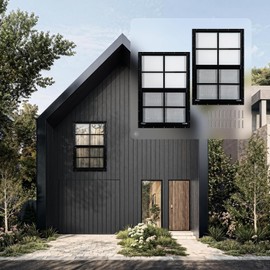 MHirmosy 2 Pcs Black Shed Windows 18" x 27" - Pro Series Thermal Break Frame Tempered Glass - Sliding Windows Windows for Tiny House, Workshop, Greenhouse, Garage