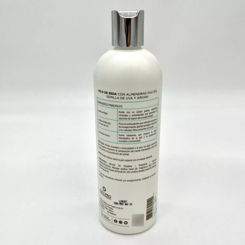 Aspidpro Organika Corpo Aceite Gel Velo Seda Masaje