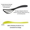 SUNCRAFT Plastic Flat Whisk, Manual Whisk Mixing Spoon, Kitchen Gadget