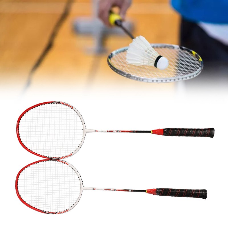 2PCS Professional Badminton Racket with Comfortable Handle Practice Badminton Racket