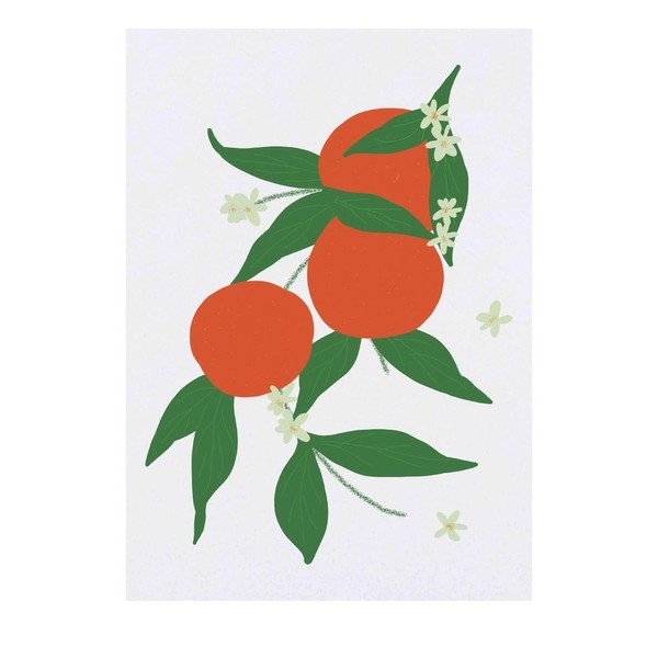 'Oranges And Blossom ' Temporary Tattoo - Water Resistant, Skin-Safe,