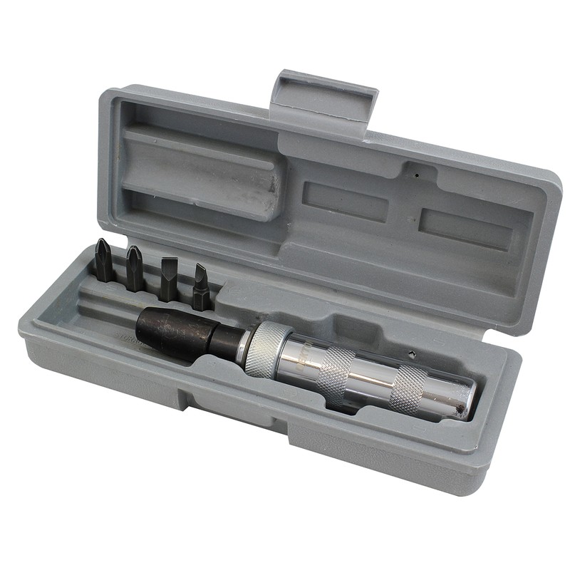 DEKTON DT65226 Hand Impact Screwdriver Set, Black/Red, Set of 5