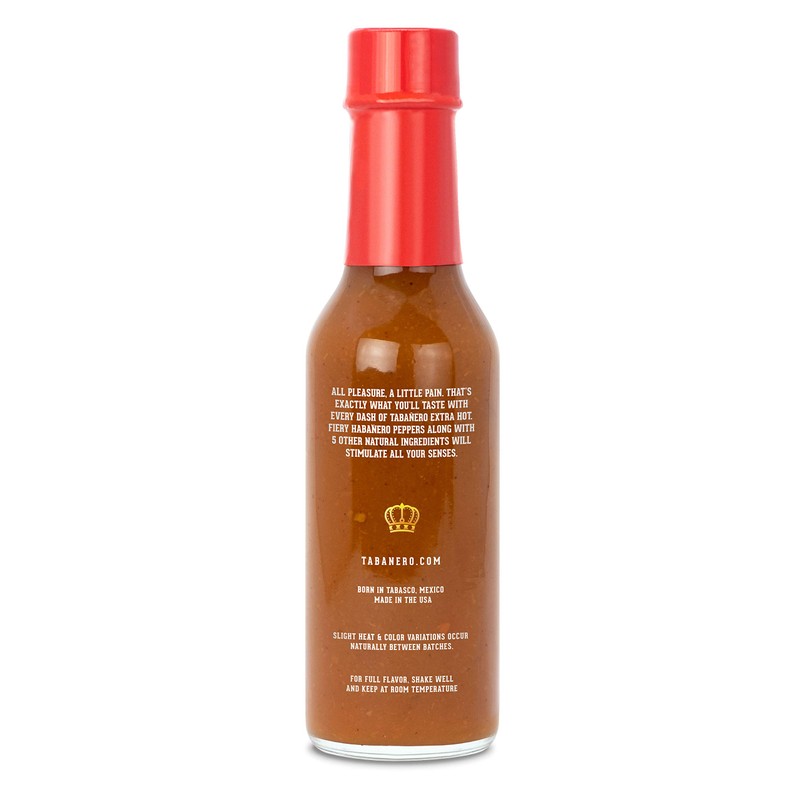 Tabañero Extra-Hot Hot Sauce, Gluten Free, 5oz. Bottle
