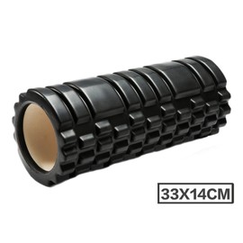 eBoutik - Core Balance Deep Tissue Muscle - Fitness Gym Trigger Point Grid Sports Massager - @ Home Get FIt Pilates & Yoga Work Out - Ease Back, Calf, Neck Pain & Joint Massage Therapy (Black)